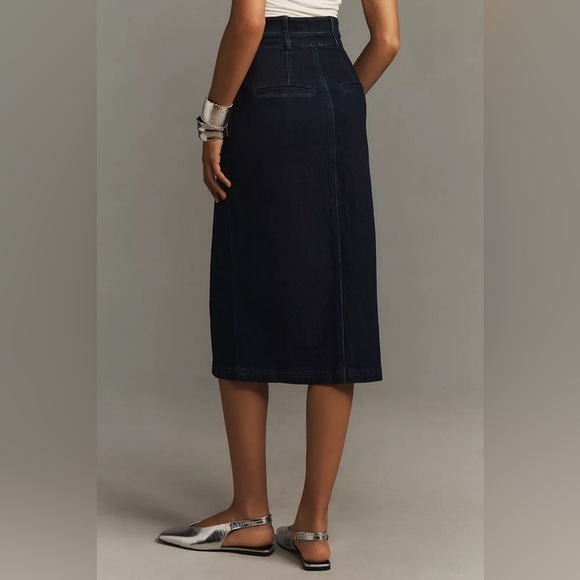 NWT Size 12 - The Arden Double-Waist Midi Skirt by Pilcro - Picture 4 of 16